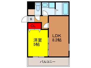 セゾンクレアスタイル平野本町の物件間取画像